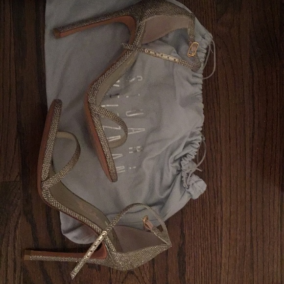 Stuart Weitzman Shoes - Stuart Weitzman Nudist Sandal in Platinum